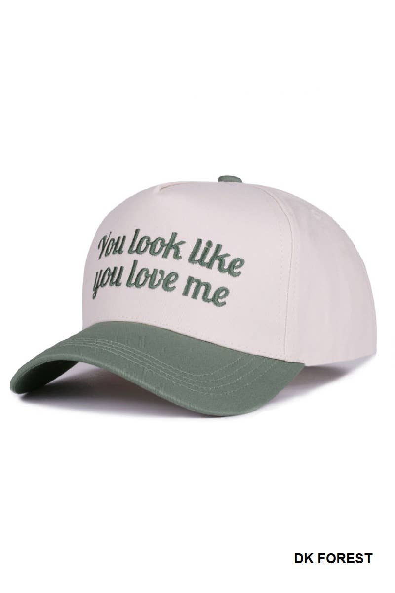 42POPS - Vendita all'ingrosso Cappellino da baseball - Donna - ,,....0919 Sembri che mi ami Cappello in tela di cotone bicolore SI-28812