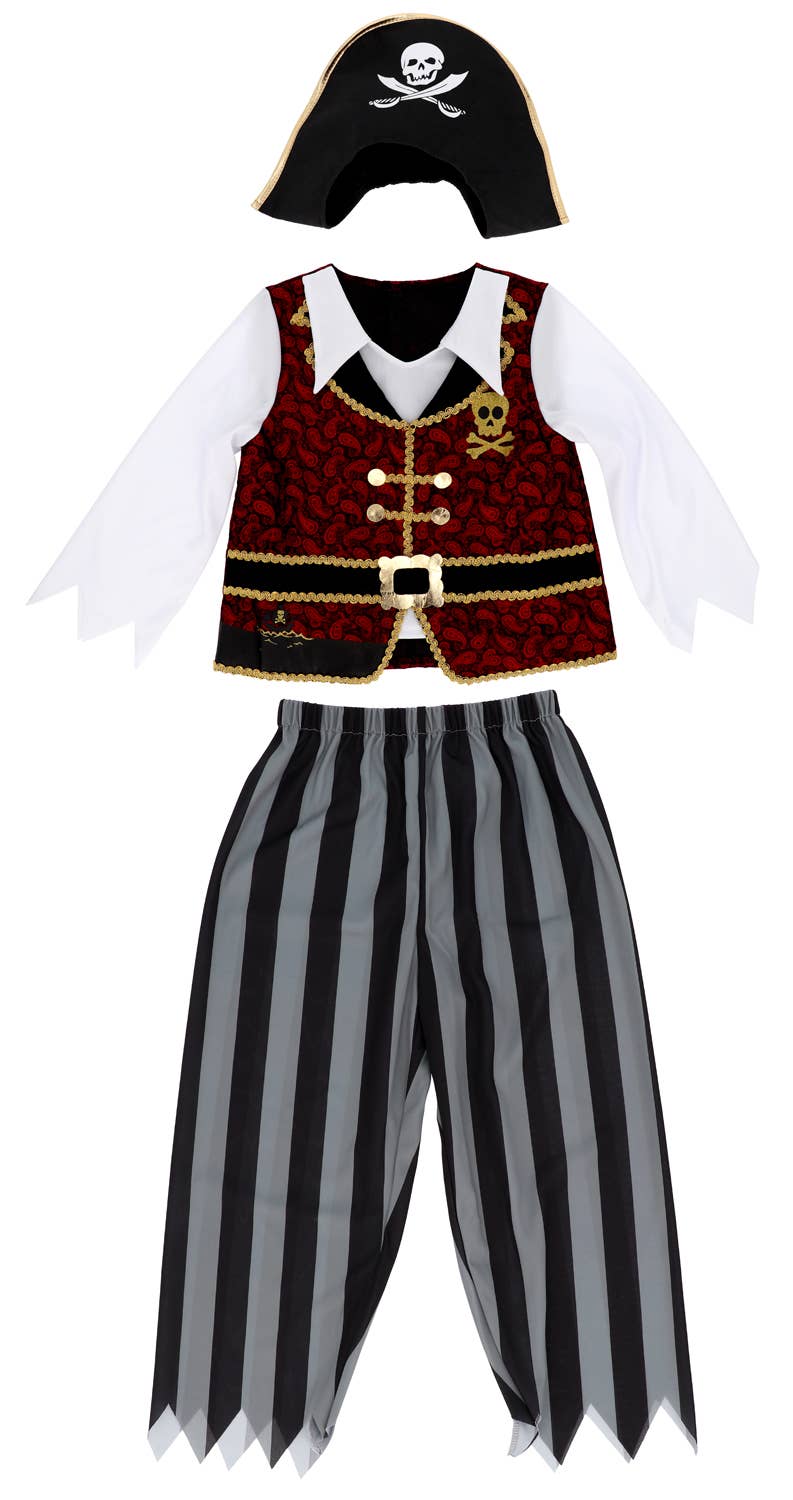 Folat BV - Wholesale Costume - Kids - Pirate Costume - With Pirate Hat - 98–110 cm / 3–5 years5