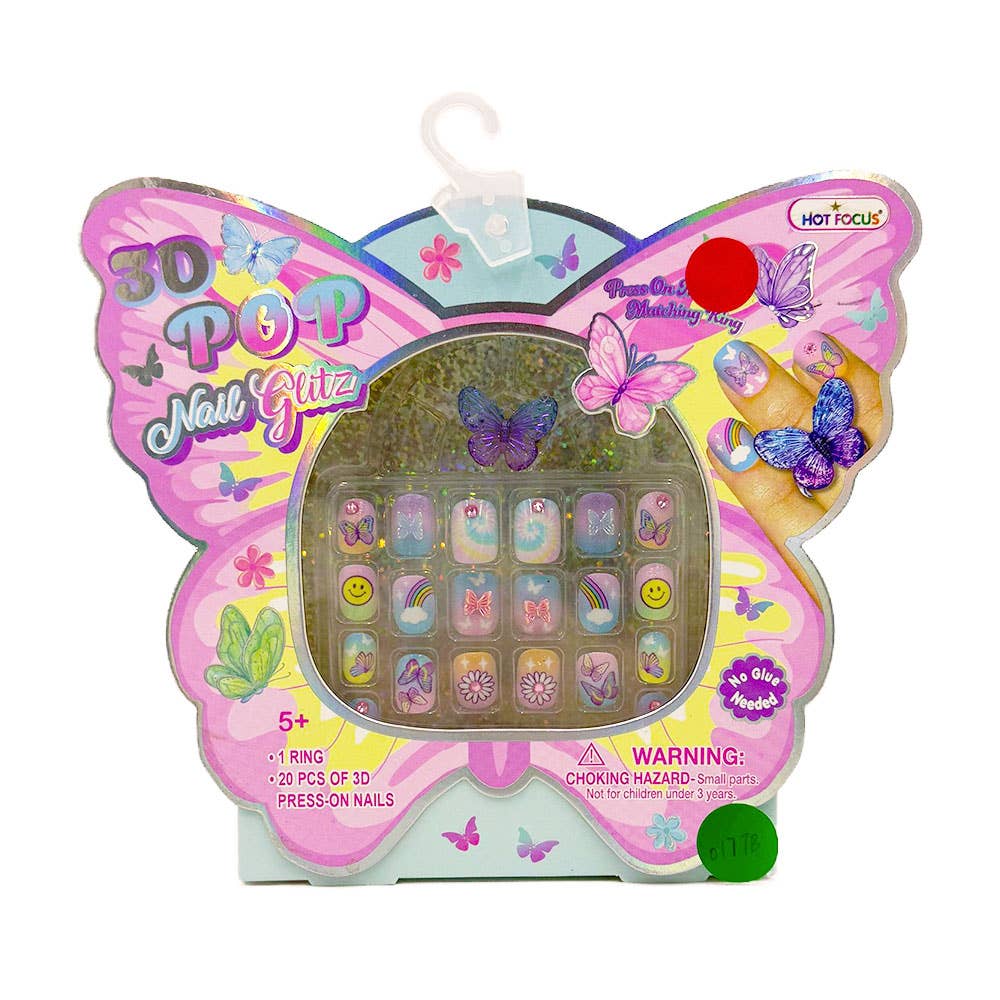 AJ Aguiar – wholesale Nagelkonst/dekaler – Butterfly Kit Naglar + Ring3