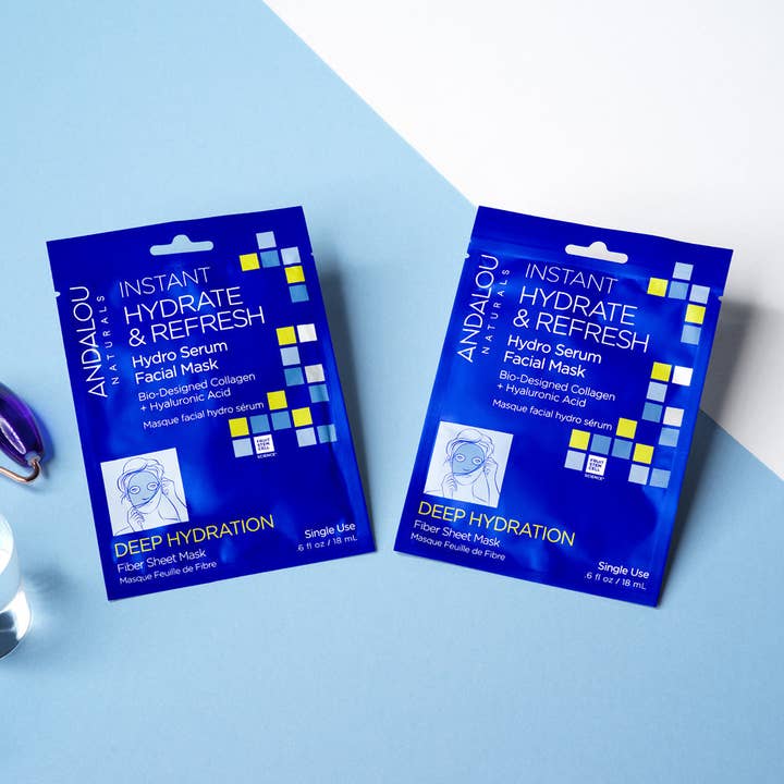 Andalou - Wholesale Skincare Face Mask - Deep Hydration Instant Hydrate & Refresh Sheet Mask6