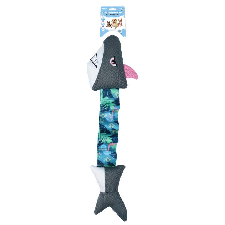 Hofman Animal Care - Wholesale Pet Plush Toy - Dog - CoolPets Pull me! Sharky (Flamingo)