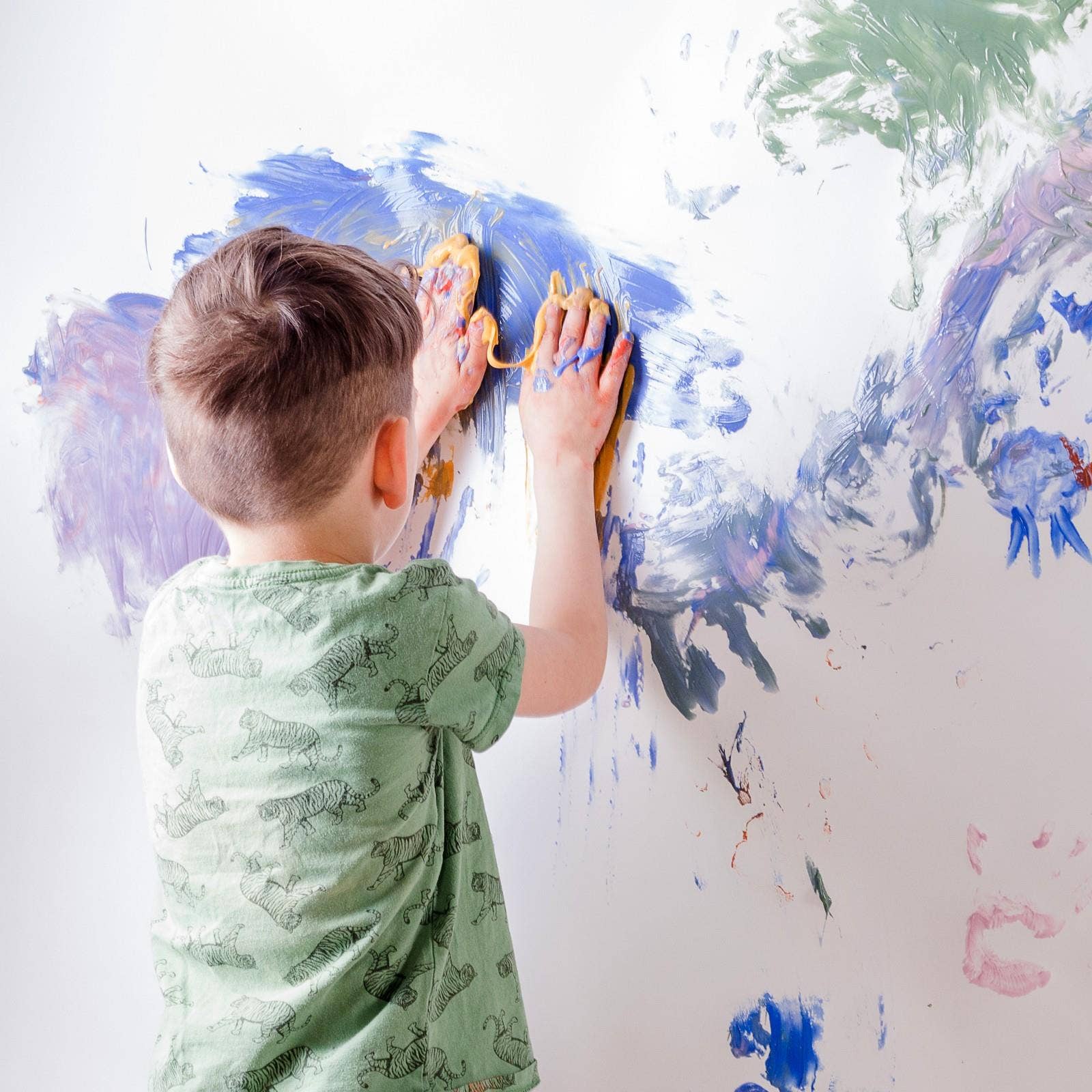 NEOGRÜN – Pintura de dedo por atacado – Conjunto de 4 tintas veganas e orgânicas para pintura com os dedos “Aki”7