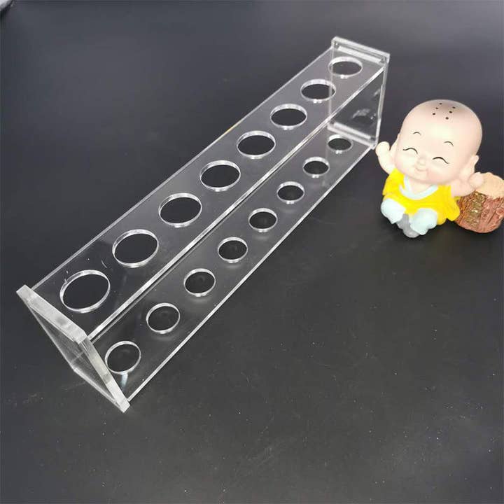 Clear Doublylayer Transparent Acrylic Pen Holder W1813 for wholesale on Faire2