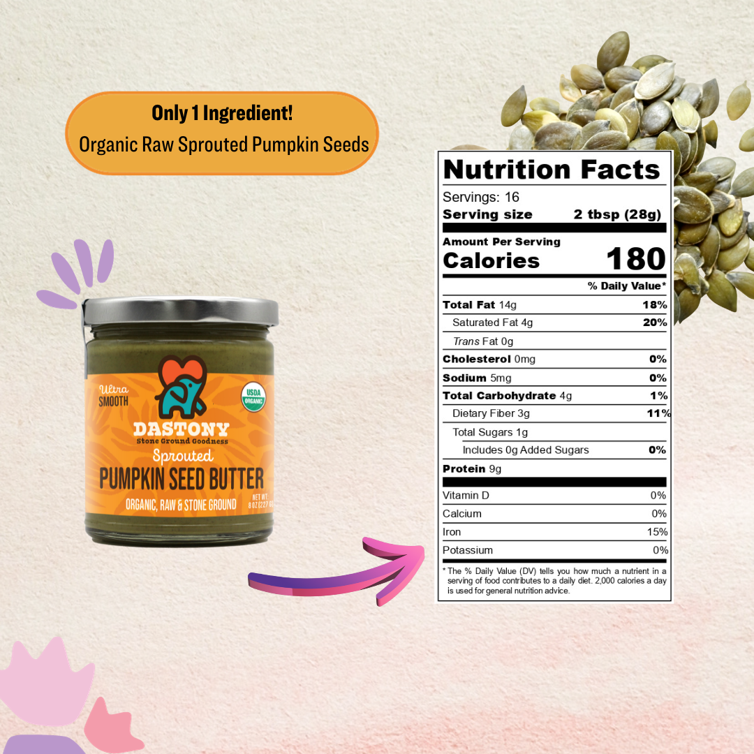 Windy City Organics – wholesale Nut butter – Organic Crunchy Sprouted Pumpkin Seed Butter3