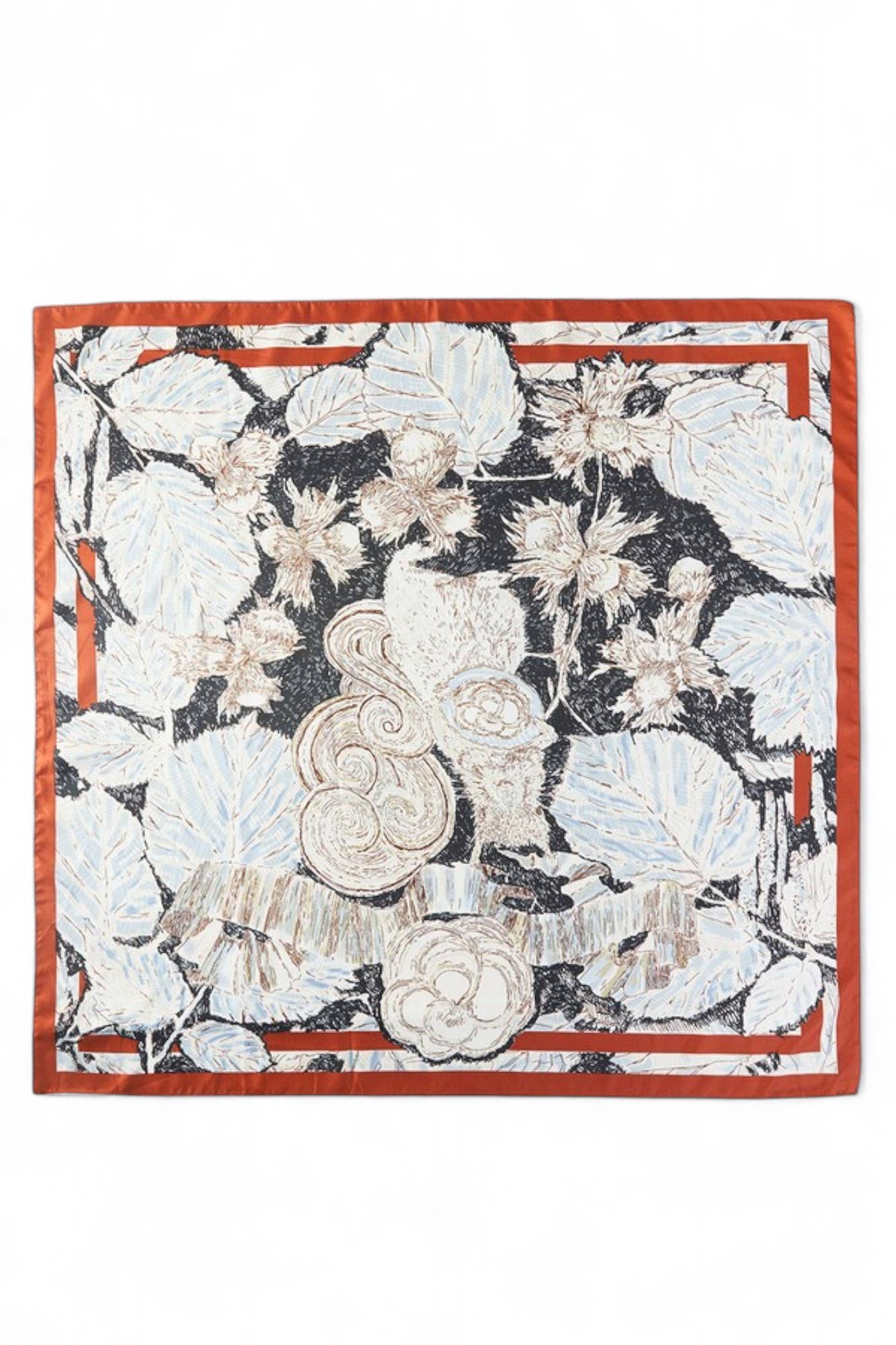 Artini Accessories - Wholesale Scarf - Women's - Floral Printed Silky Square Scarf1