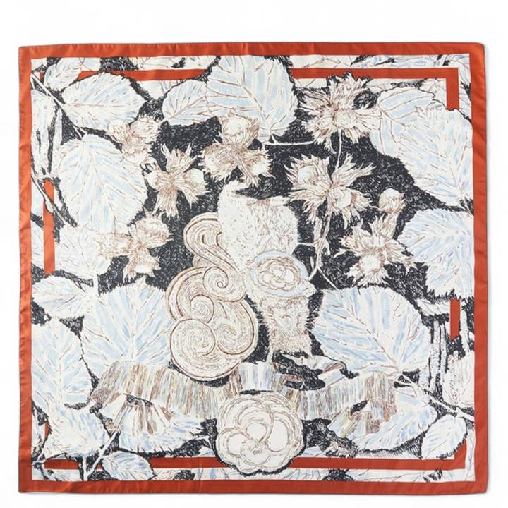 Artini Accessories - Wholesale Scarf - Women's - Floral Printed Silky Square Scarf1