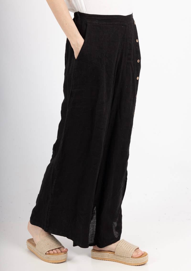 la maison des fibres naturelles – Engroshandel Bukser - Dame – Knapbukser med lige ben 9320 100%LIN3