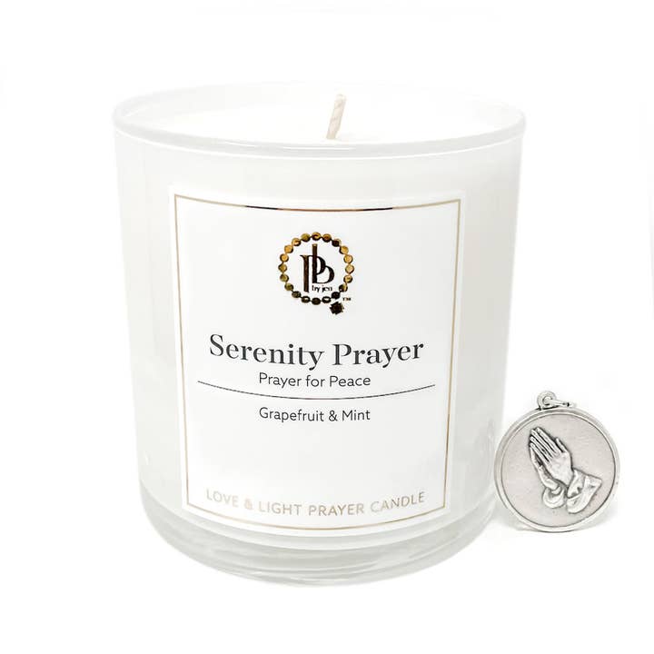 Love & Light Prayer Candle - Serenity Prayer for wholesale by PowerBeads by jen