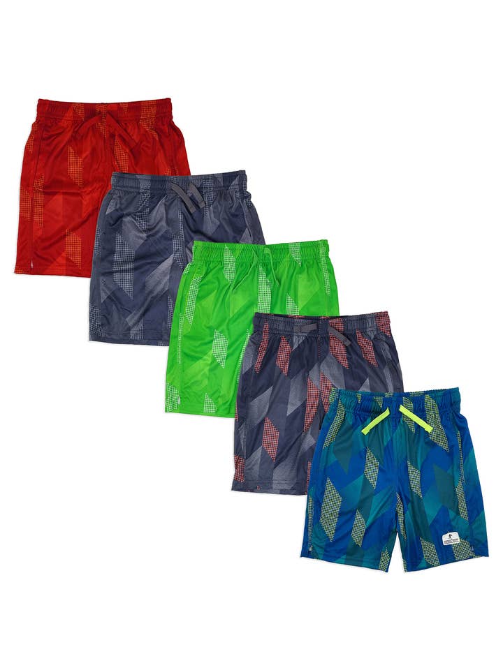 I-Wear Brands - Wholesale Athletic shorts – Kids - 3, 4, 5, Pack Boy's Basketball Shorts With Pockets17