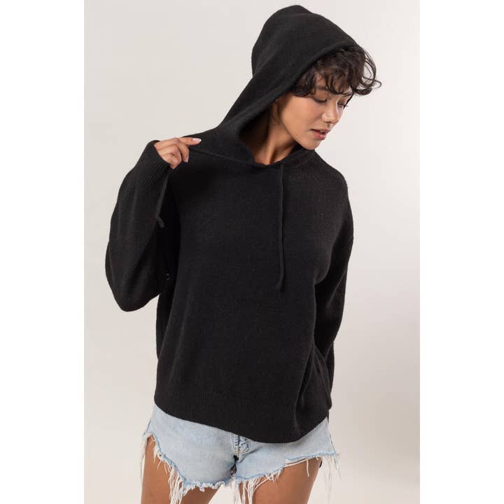 HYFVE - Wholesale Hoodie - Women's - DZ24F530-Drawstring Hoodie Sweater