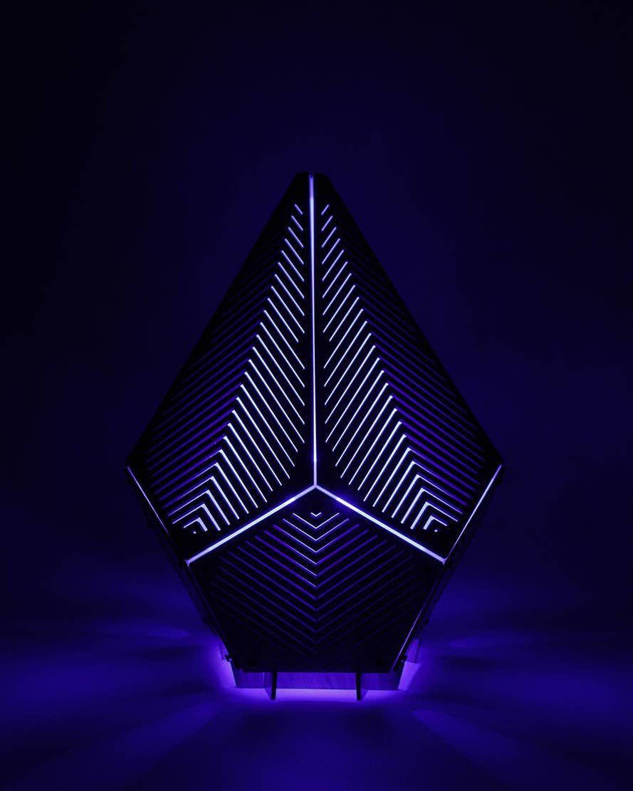 PAPERCRAFT WORLD - Wholesale DIY Craft Kit - SINAR Linez 3D Papercraft Table Lamp18