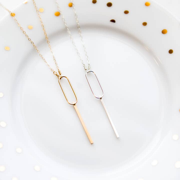 Halsband "Opposites Attract" | Sterlingsilver eller guldpläterat för wholesale av Blossom and Shine