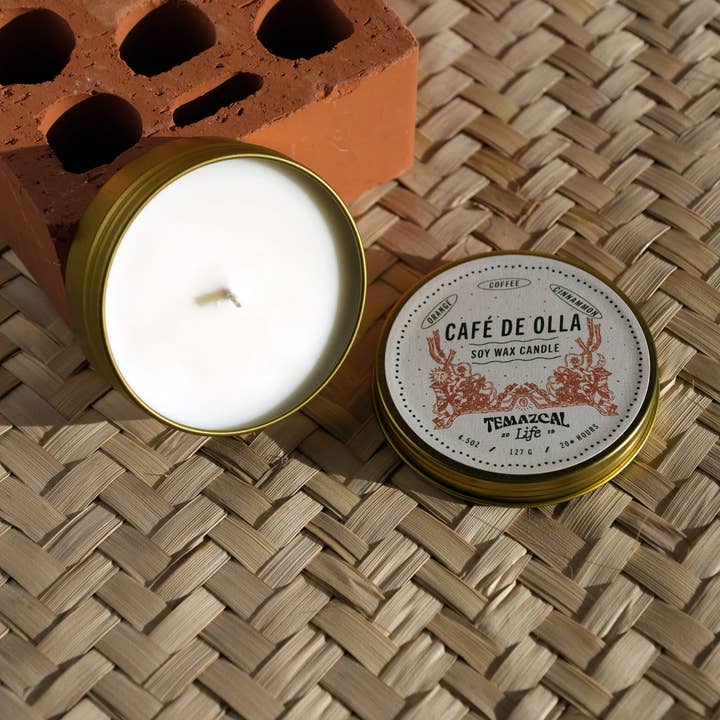 Temazcal Life - Wholesale Jar/Filled Candle - Café de Olla Candle