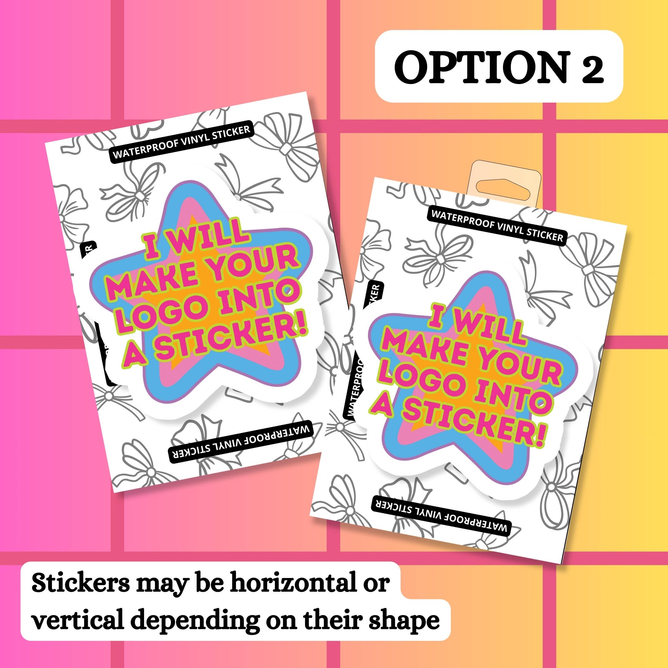 Stickers+ X Ashley Bexar - Wholesale Sticker - Custom Logo Waterproof Vinyl Sticker (Your Design)2