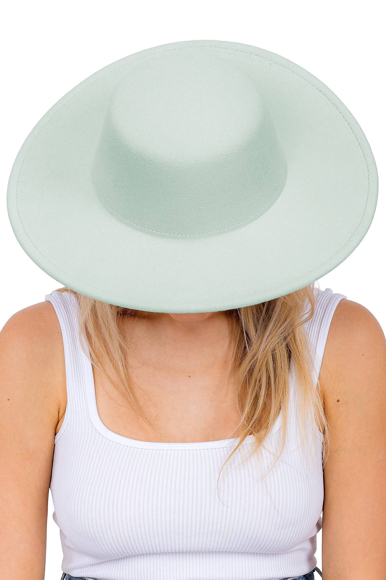 Cap Zone - Wholesale Schippershoed - Uniseks - Cap Zone brede vilten platte hoed met rancher stijl13