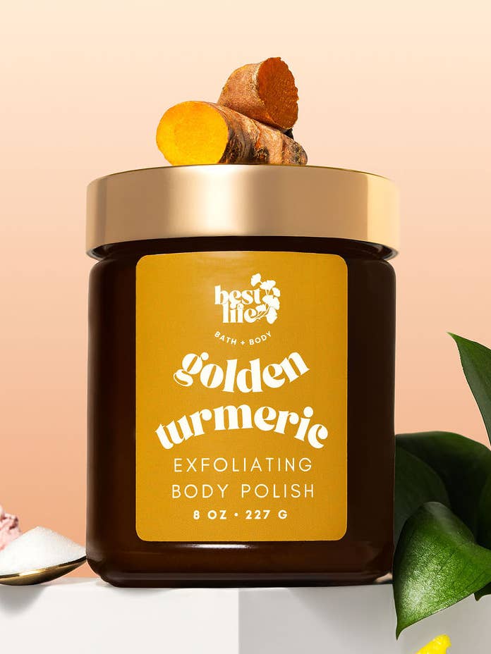 Golden Turmeric Body Scrub for wholesale by Best Life Organics