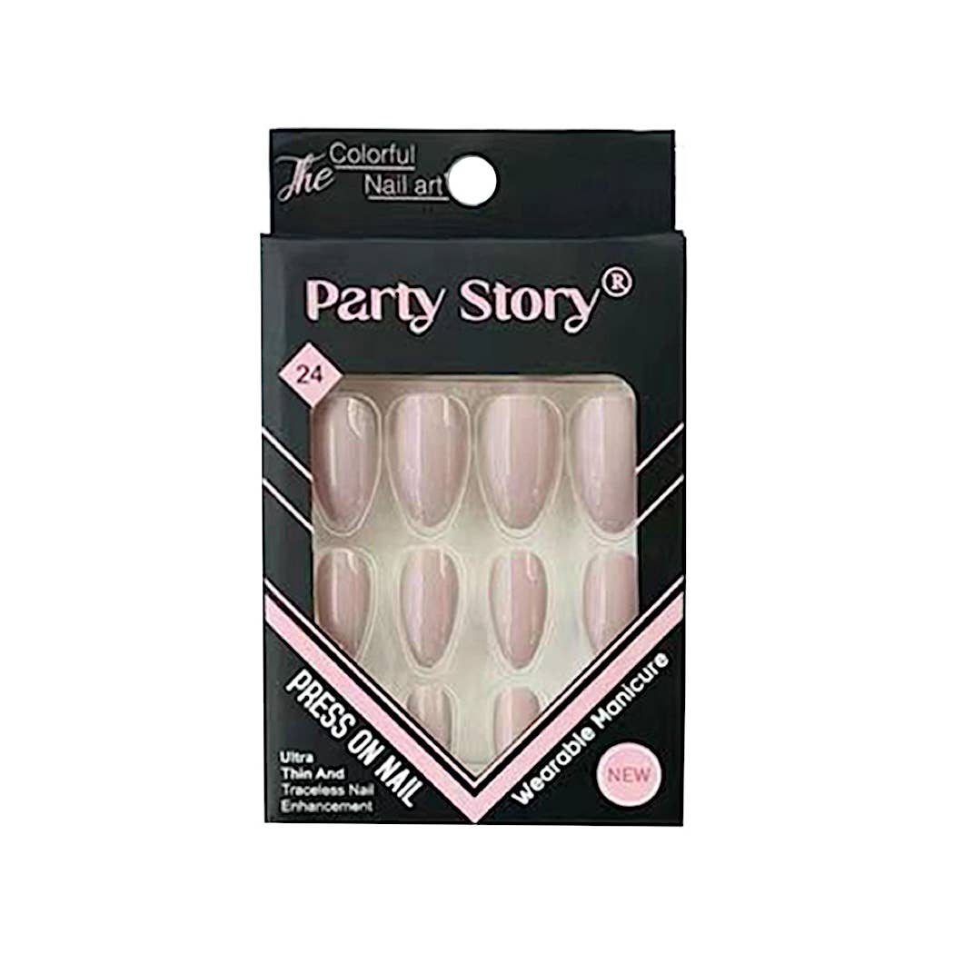 Atlas Fashion – Unhas falsas por atacado – Unhas Postiças Brilhantes Amêndoa