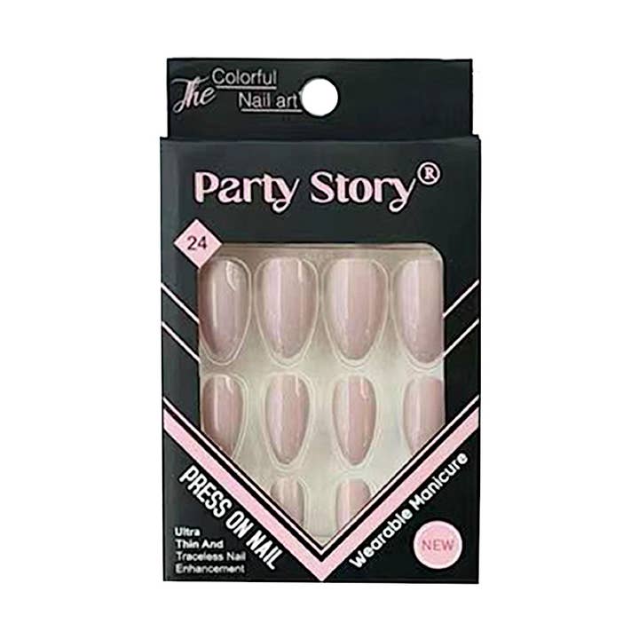 Atlas Fashion - Vente Faux ongles/vernis en patch - Ongles Press-On Amande Brillante0