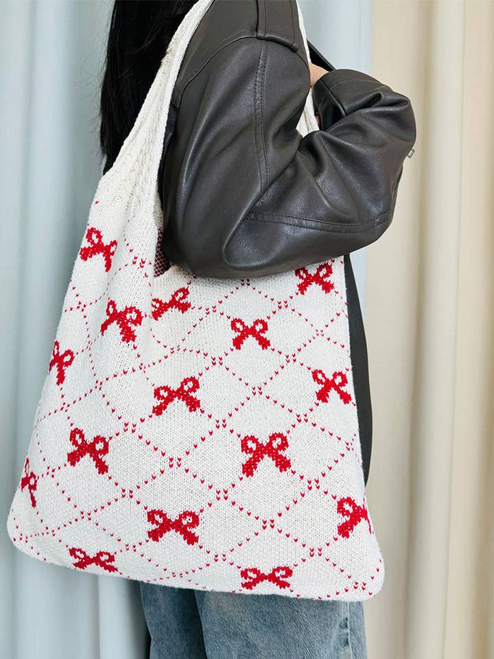 Bow Knit Bag for wholesale by Wholesalesir