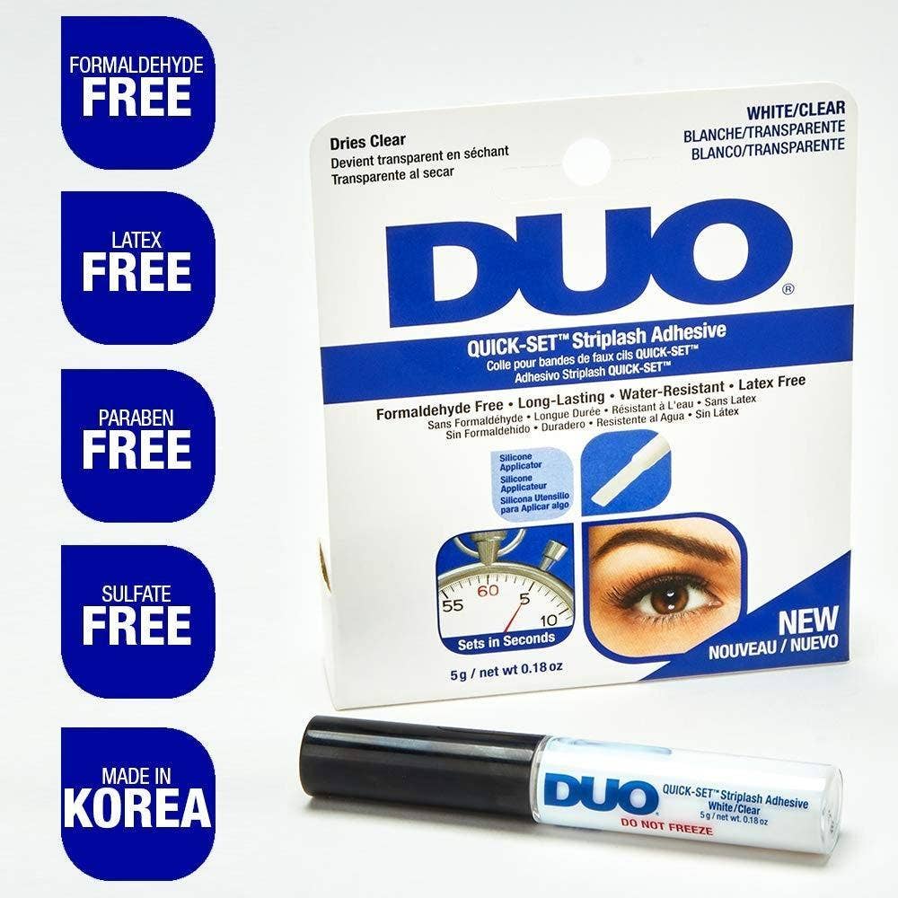 KT Supply - Wholesale Fake Lash Applicator - Ardell Duo Quick Set Striplash Adhesive,White/Clear,0.18 Oz.1