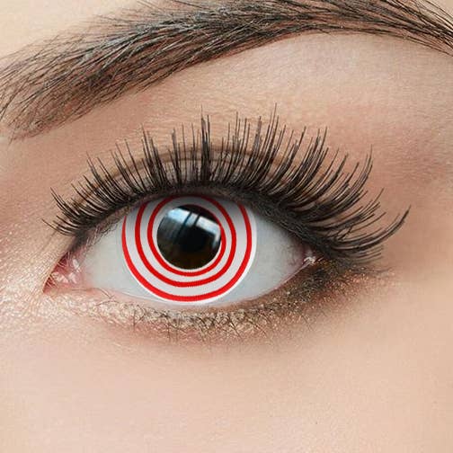 ELKLENS Swirl White & Red Colored Contact Lenses for wholesale by ELKLENS