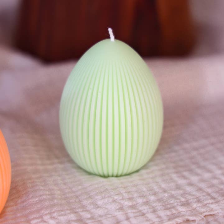 Niki Candle - Venta al por mayor Velas de diseño llamativo - Huevo de Pascua acanalado