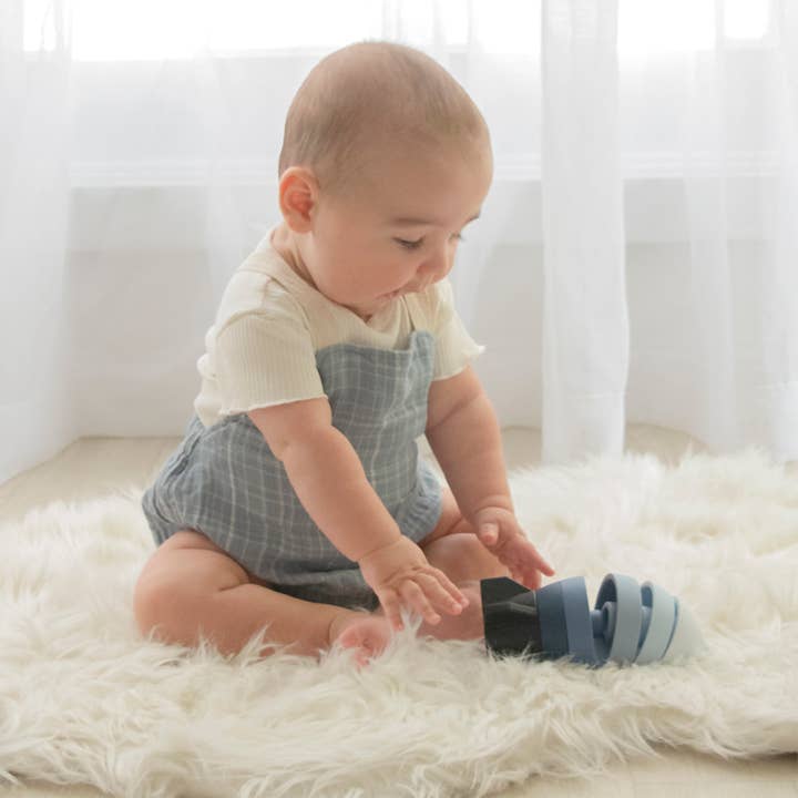 Living Textiles - Wholesale Puzzle – Child - Silicone Rocket Stacking Puzzle4