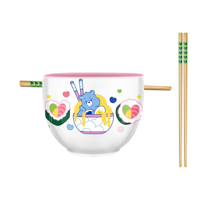 Silver Buffalo - Wholesale Bowl - Care Bears Ramen and Sushi 20oz Ceramic Ramen Bowl