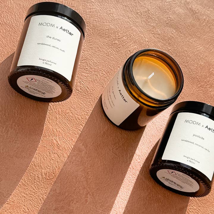 MODM - Wholesale Jar/Filled Candle - 'the dunes' scented candle - 180ml7