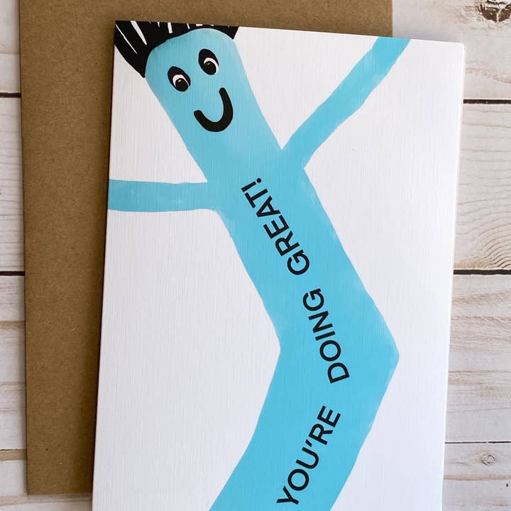 Card & Story - Vendita all'ingrosso Biglietti di incoraggiamento - Carta di incoraggiamento Blue Air Dancer3