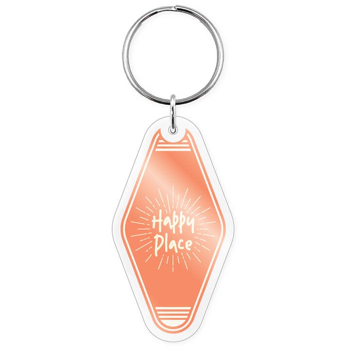 Morris Magnets - Wholesale Keychain – Unisex - Hotel Keychain - Happy Place3
