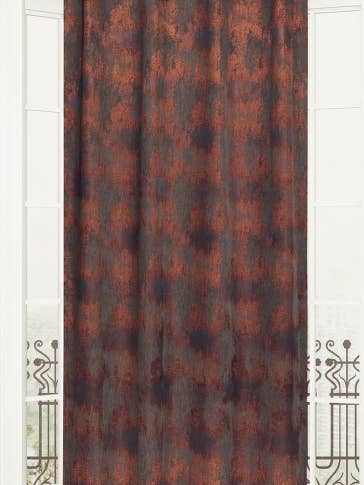 Carnac terrakotta gardinkappa med öljetter, 140 × 260 cm för wholesale av IPC TEXTILES