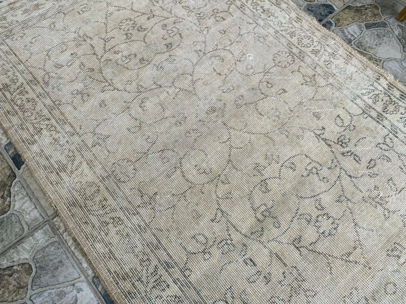 Oushak Rugs - Vendita all'ingrosso Tappeto - Tappeto Oushak Geometrico Vintage in Lana Turca Fatto a Mano4