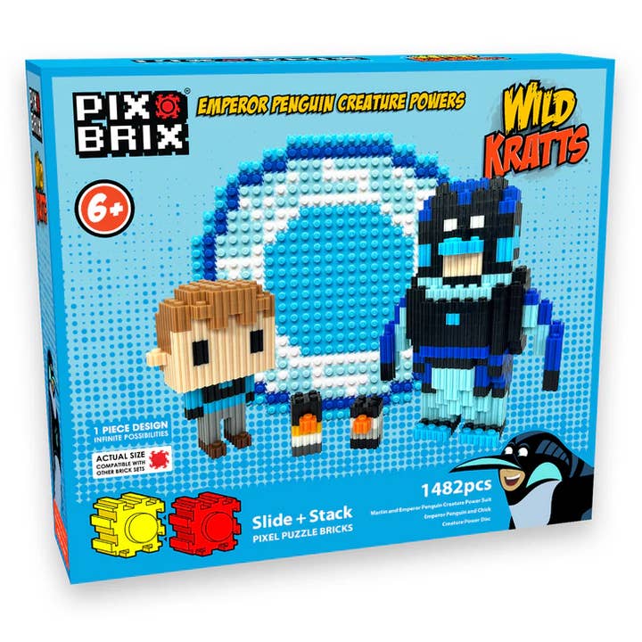 Pix Brix Wild Kratts Martin Kejserpingvin for engroshandel hos Pix Brix