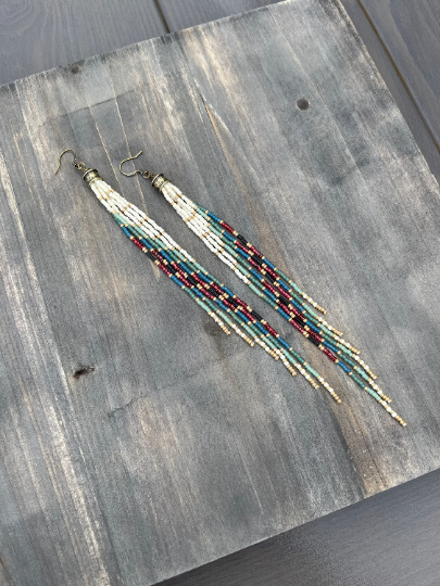 Wild Honey Pie Design - Wholesale Tassel Earrings - Long Bead Earrings, Bohemian Bead Earrings, Fringe Earrings4