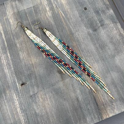 Wild Honey Pie Design - Wholesale Tassel Earrings - Long Bead Earrings, Bohemian Bead Earrings, Fringe Earrings4