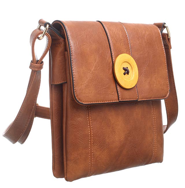 Bessie London – Großhandel Schultertasche – Damen – Schultertasche mit zwei Taschen und Knöpfen5