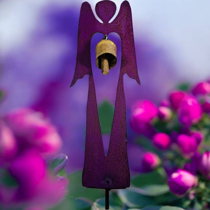 Anjo de metal estaca de planta jardinagem ao ar livre Inspirador ecológico por atacado de Whimsies