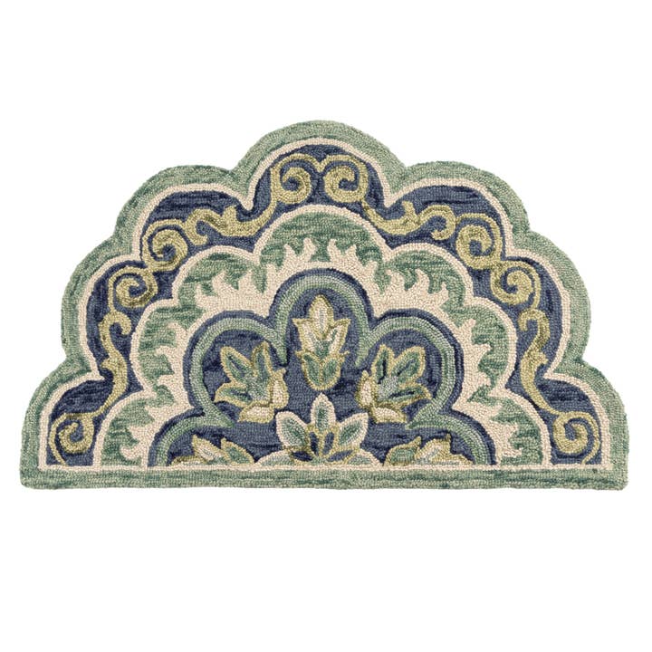 LR Home - Wholesale Area Rug - Nia Classic Scalloped Edge Hand-Tufted Wool Indoor Area Rug66