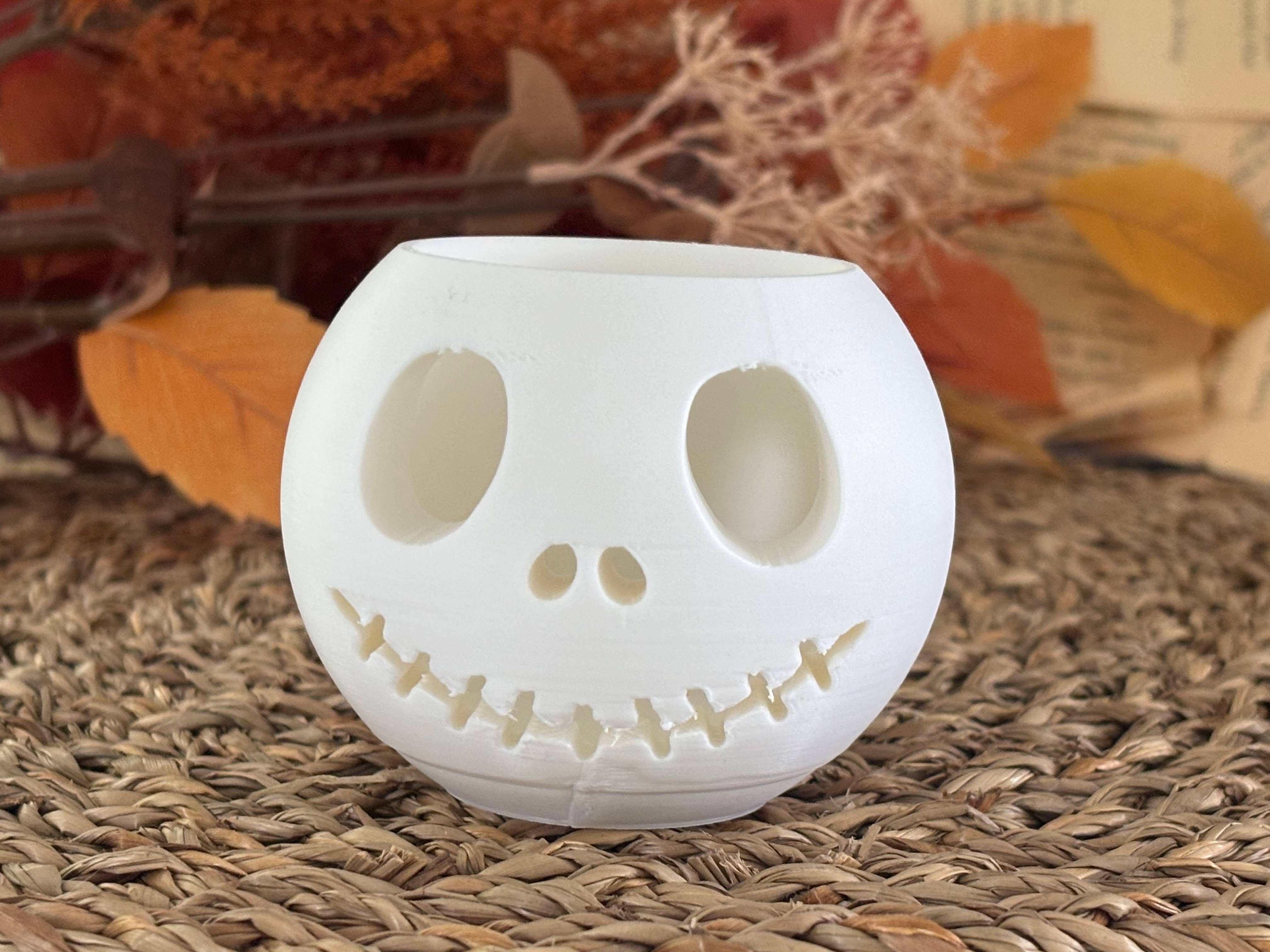 Nordic Book Adventure - Vente Bougeoirs - Porte-lumière LED inspiré de Jack Skellington1