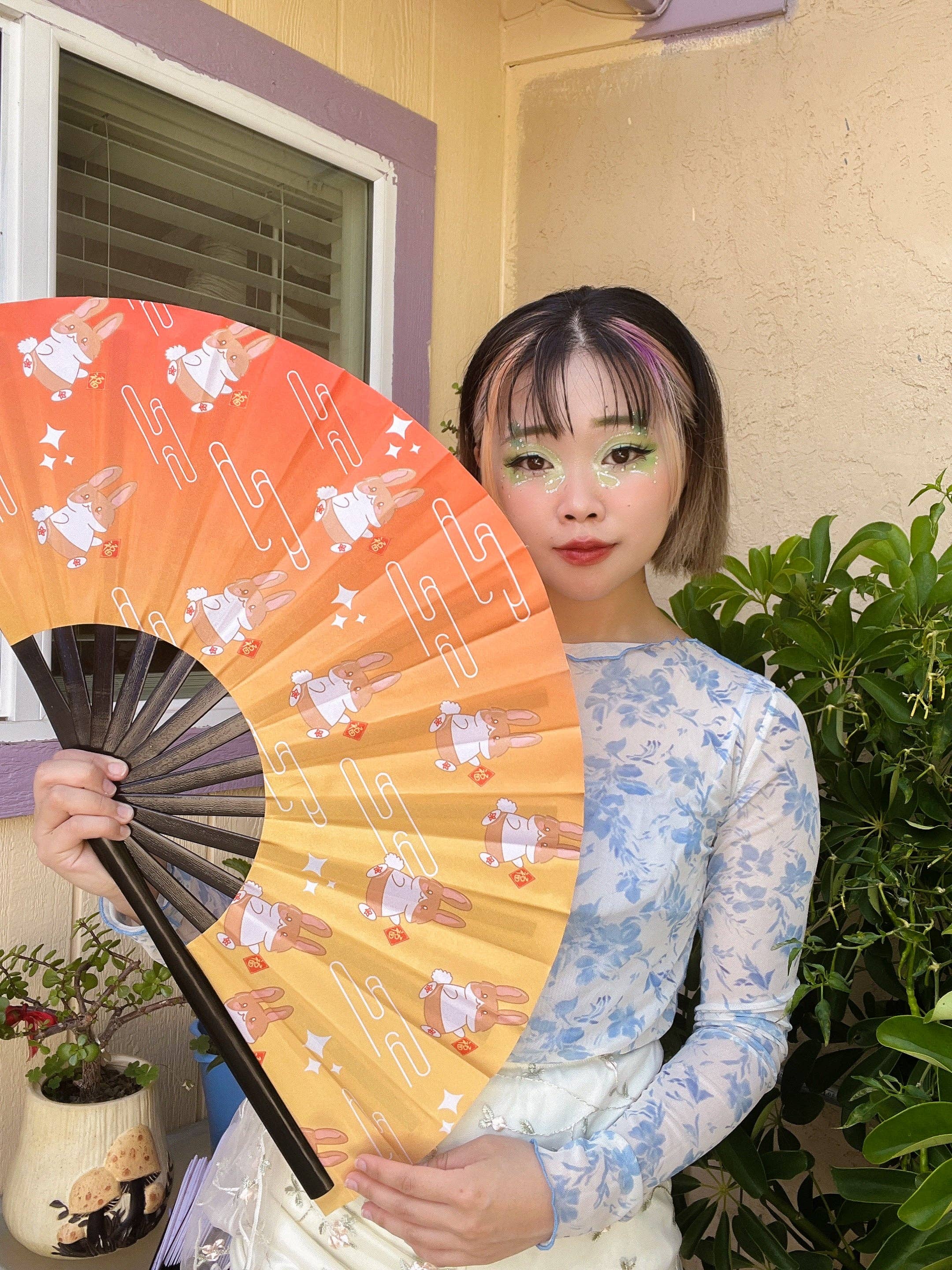 Euphoric Sun Inc - Wholesale Handheld Folding Fan - Festival/Rave Handheld Fans12