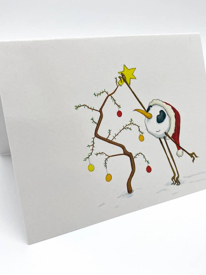 Snowball julgrankort för wholesale av FortHouse Studios