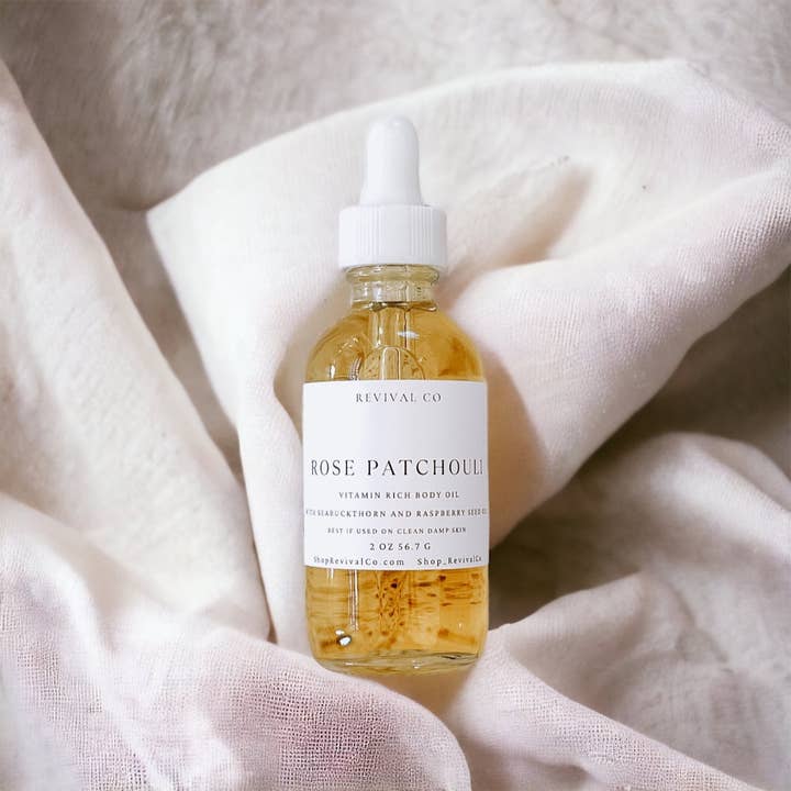 Revival Co - Wholesale Bath/Body Oil - Rose Patchouli Body and Face Oil