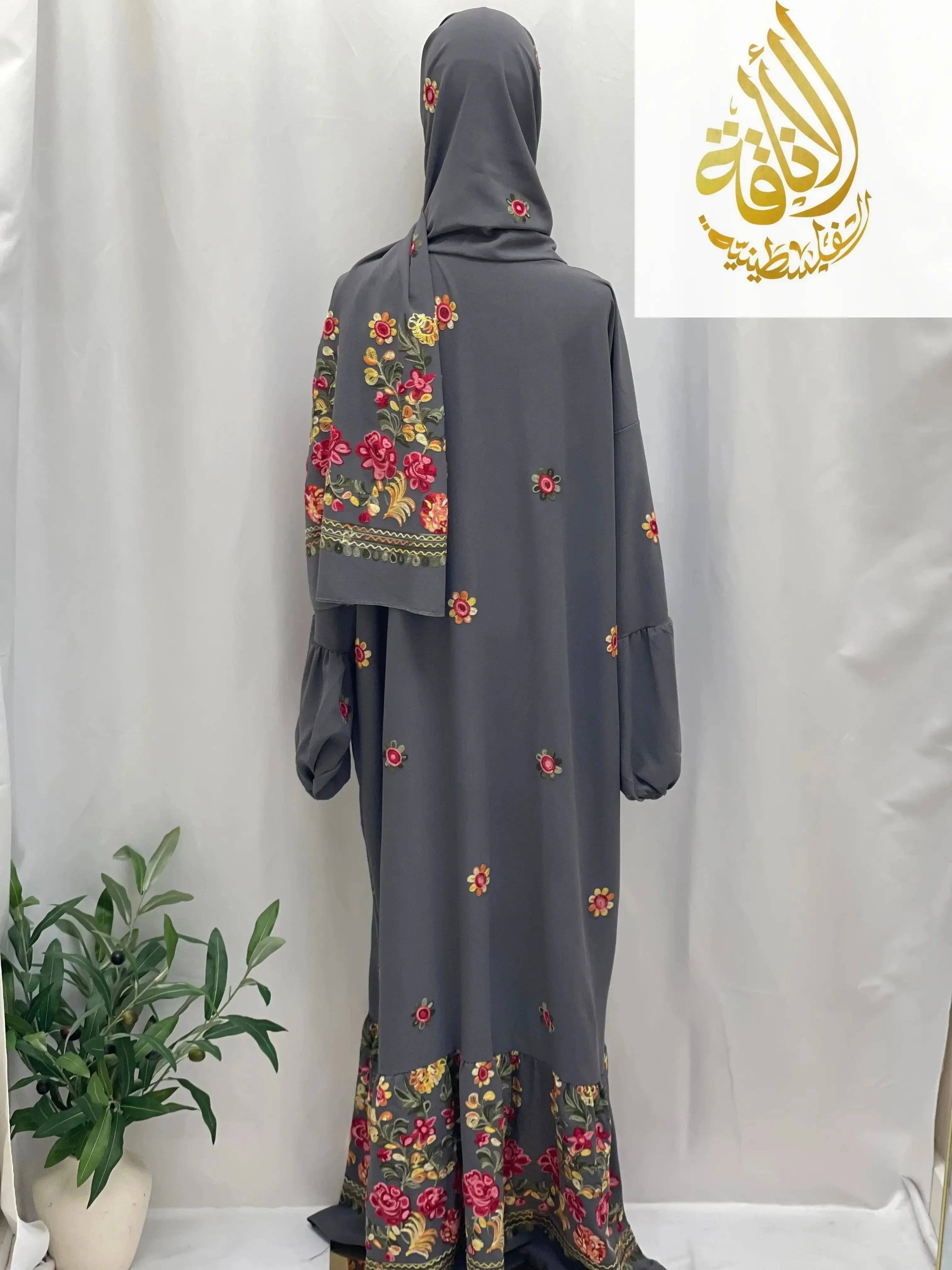 Palestinian Elegance - Wholesale Kaftan - Women's - Prayer Dress with Attached Hijab - Modesty & Comfort8