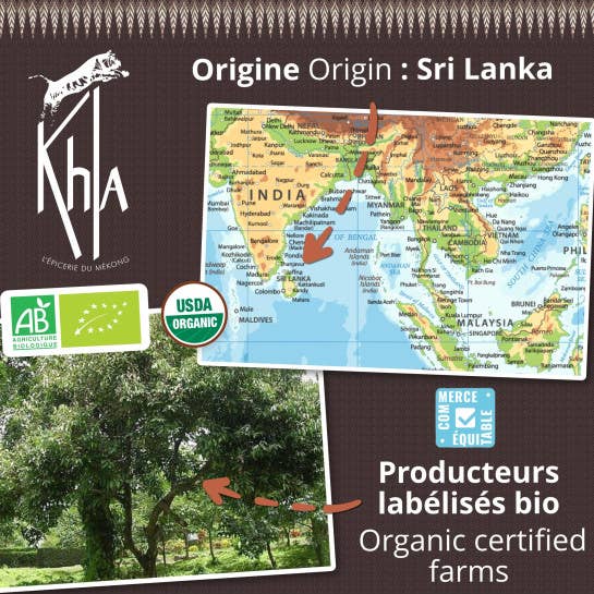 Khla - L'épicerie du Mékong – Großhandel Gewürze – Ceylon-Zimtstangen – Bio – 20 g – Glas2