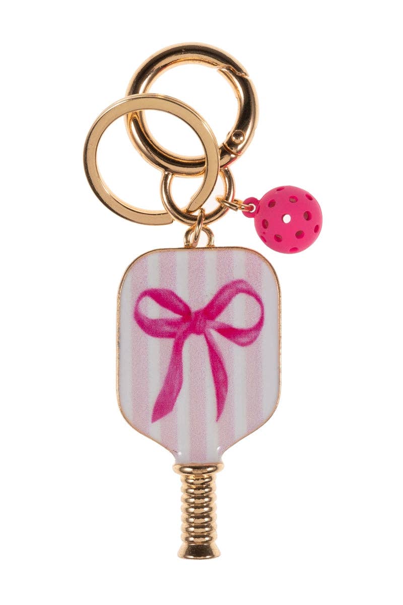 Designature New York - Wholesale Sleutelhanger - Dames - Pickleballvormige sleutelhanger met emaille en strikpatroon5