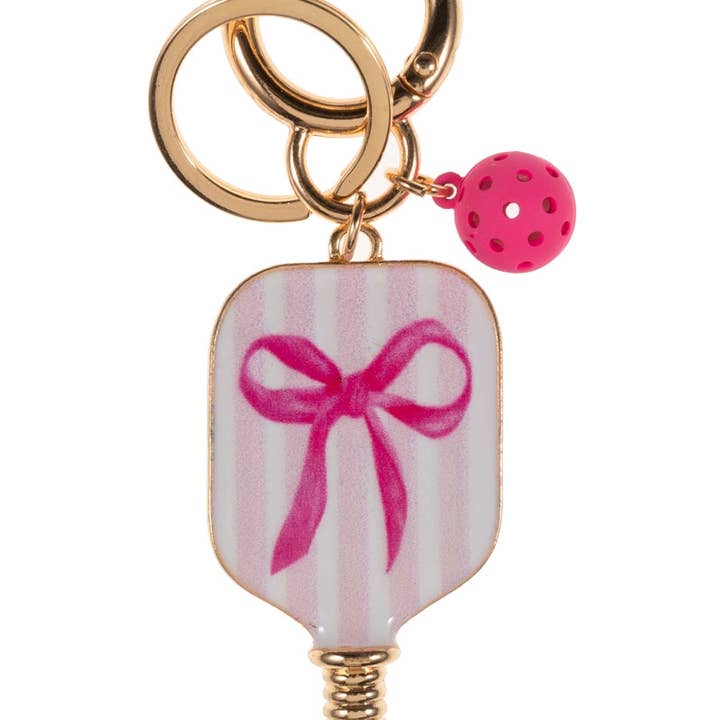 Designature New York - Wholesale Sleutelhanger - Dames - Pickleballvormige sleutelhanger met emaille en strikpatroon5