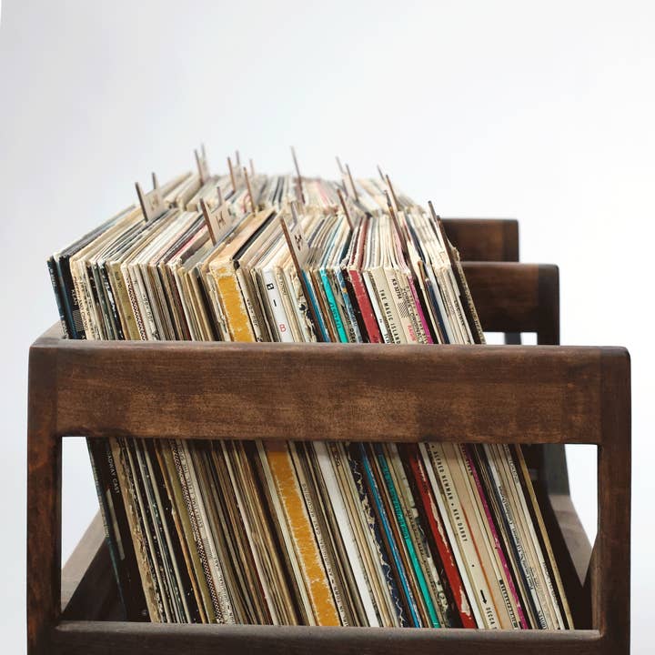 WickerWoodWorks - Wholesale Wall Mounted Shelf - Wood Vinyl Record Dividers3