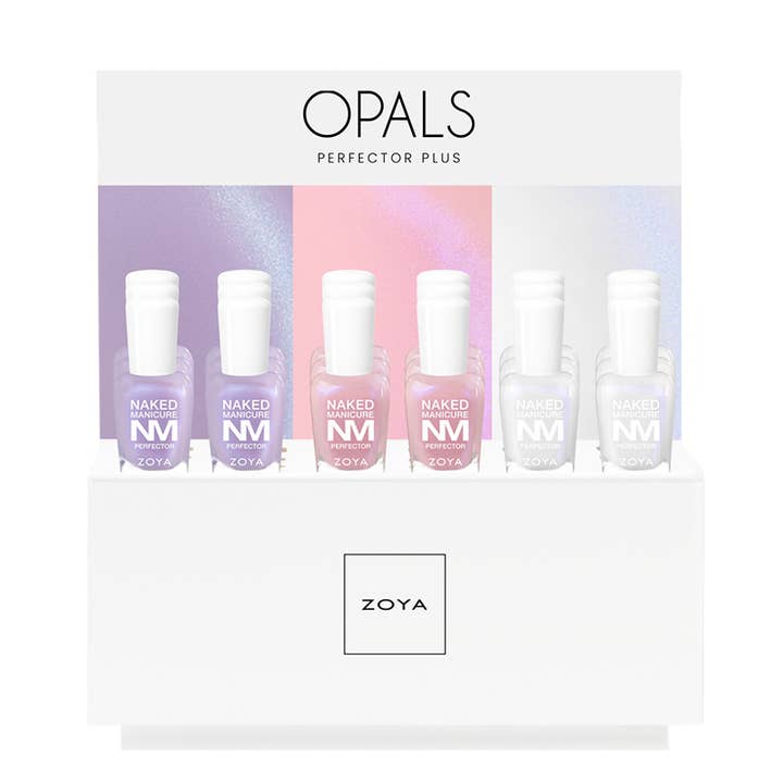 Zoya Nail Polish NM Opal Perfector Plus Display for wholesale by Zoya, Qtica, Smart Spa