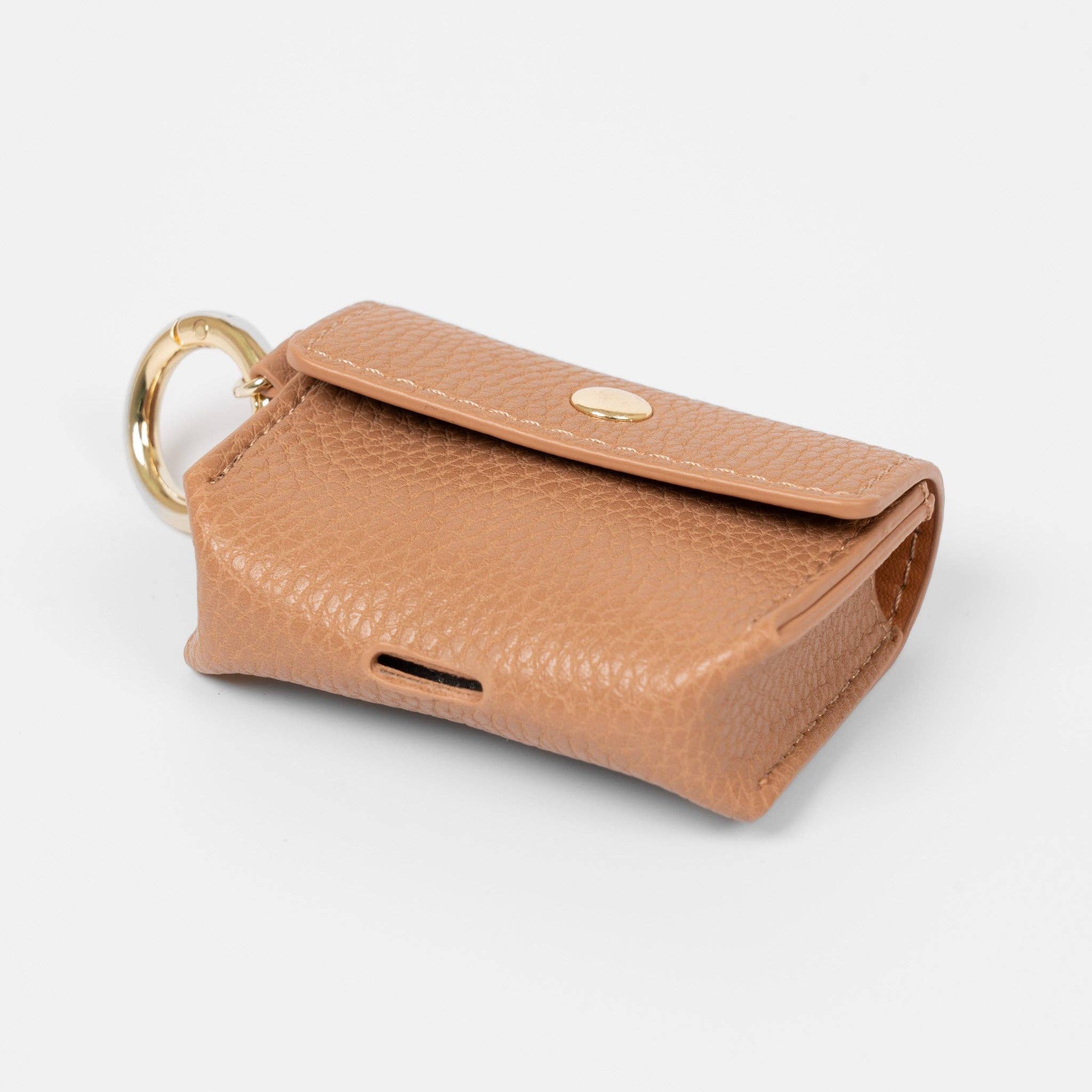 ÊTRE – wholesale Airpod-/Öronsnäckefodral - Herr – Asher trådlösa hörlurar fodral - Tan, konstläder2